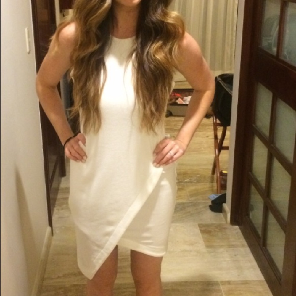 Nordstrom White Asymmetrical Dress